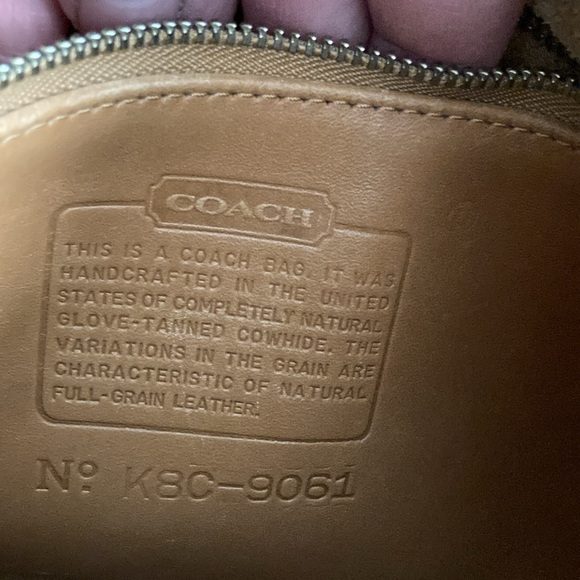 Coach Rambler's Legacy Vintage Tan Leather Shoulder Crossbody Bag 9061 - Picture 10 of 16